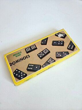 Vintage Double Nine Dominoes Board Game Made in Taiwan.